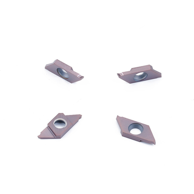 CNCのためのTKF16小さい直径の炭化物の締切りの挿入物は鋼鉄小さい部品を旋盤にかける