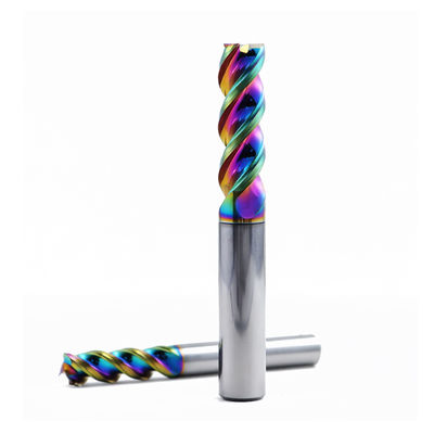 DLCコーティングされたアルミニウムCNC加工用超硬エンドミル